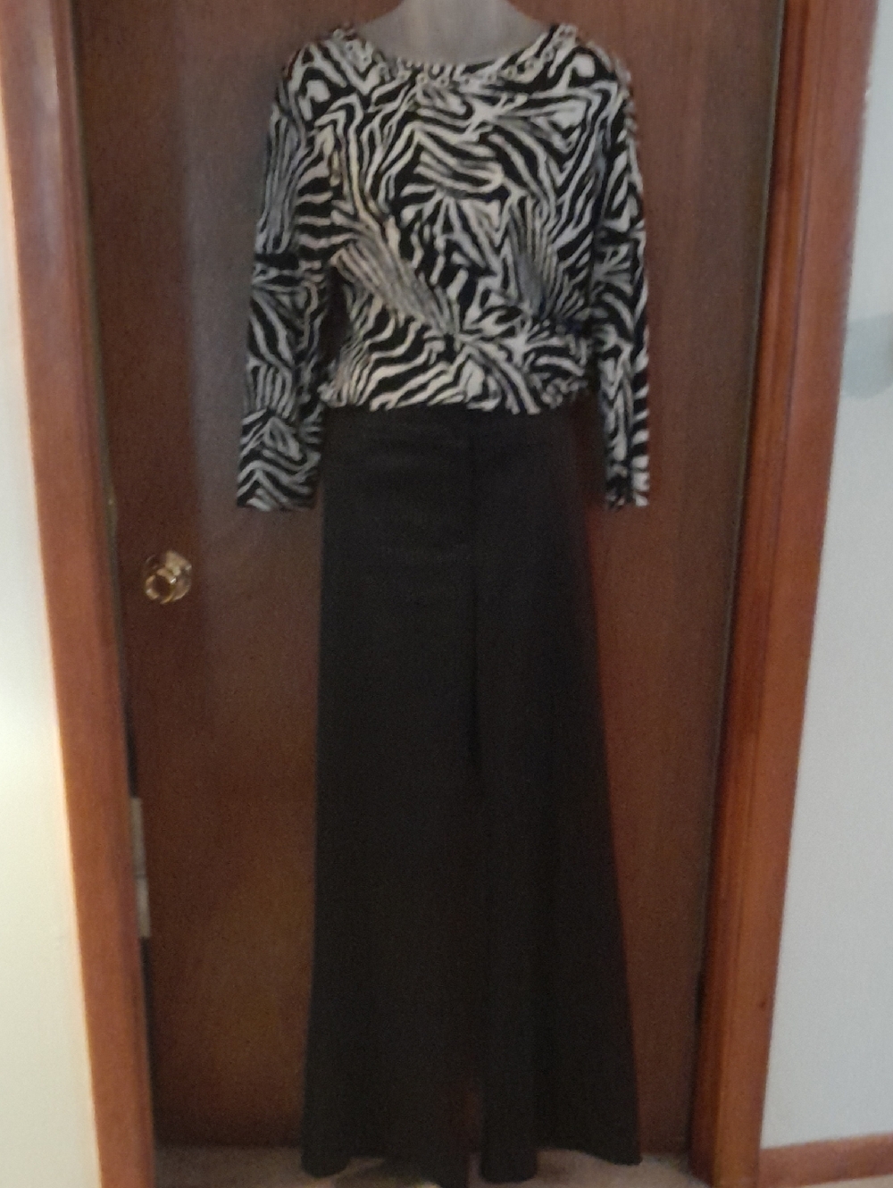 Women’s Satin Wide-Leg Black Pants